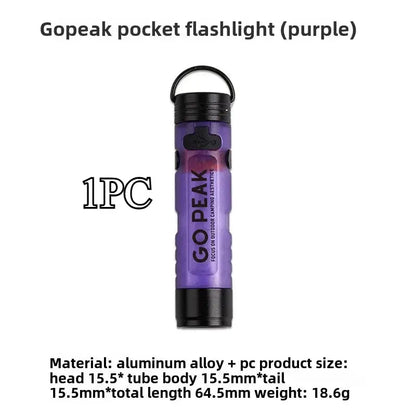 Mini Torcia Elettrica Chiave Esterna Clip Cap Ambient Led Lunga Resistenza Disastro Sollievo Emergenza 5050 Piccola Luce - My Hashtag Shop