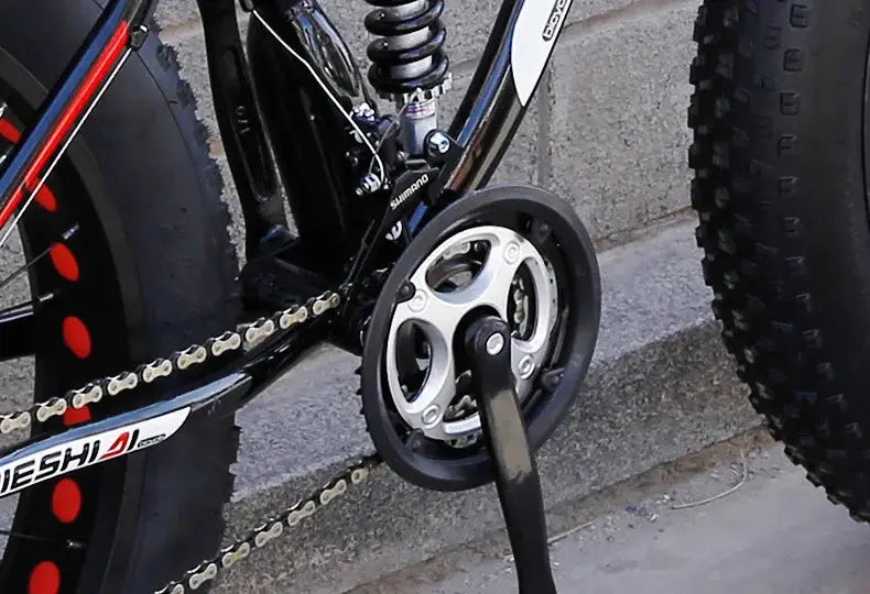 Mountain bike per adulti fuoristrada Beach4.0Pneumatico grande Doppia assorbimento degli urti Bicicletta a velocità variabile per studenti e studentesse - My Hashtag Shop