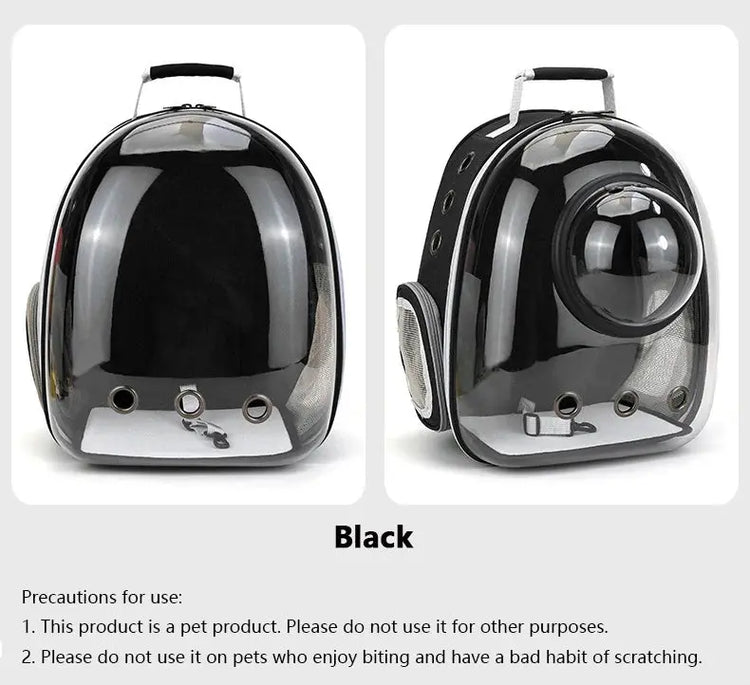 Borsa da trasporto per gatti per animali domestici Zaini spaziali per animali domestici Zaino trasparente portatile traspirante Borse per capsule spaziale per trasporto di cuccioli di cane - My Hashtag Shop