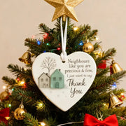 Thank You Gifts for Neighbor Christmas Ornament Old New Neighbor Welcome Gift for Neighbor Birthday Gifts for Moving Neighbor HASHTAG