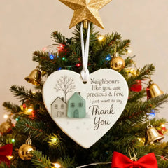 Thank You Gifts for Neighbor Christmas Ornament Old New Neighbor Welcome Gift for Neighbor Birthday Gifts for Moving Neighbor HASHTAG