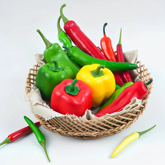 Artificial PE Pepper green simulated vegetables fruit model party. Liebe - Making Life Easier