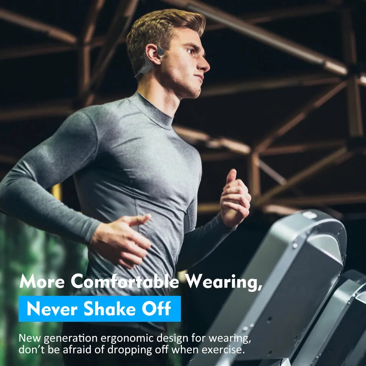 Cuffie Bluetooth a conduzione ossea reale Auricolari wireless IPX6 Cuffie impermeabili con microfono per allenamenti Guida Sport - My Hashtag Shop
