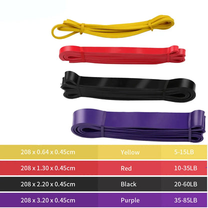 Fasce di resistenza per trazioni in gomma fitness, espansore di potenza Yoga Crossfit sospeso, 41" 208 cm - My Hashtag Shop