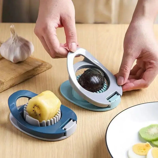 Affettatrice per uova Affettatrice multiuso per uova in filo di acciaio inossidabile, affettatrice per frutta, affettatrice per fragole, affettatrice per uova sode, utensile da cucina