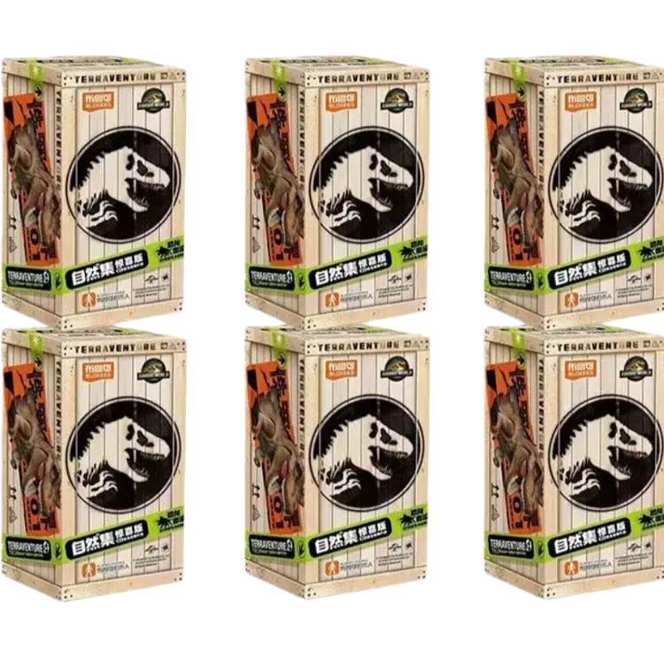 BLOKEES Building Block Man Set naturale -Jurassic Periodo Mondo Dinosauro Dinosauro Modello di assemblaggio Scatola cieca Giocattolo Regali per bambini - My Hashtag Shop