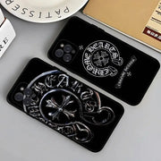 Custodia per telefono classica di lusso C-ChromeS H-Heart Custodia per telefono per Iphone 17 Air 16 15 14 13 12 11 Pro Max 16 15 14 Plus Custodia morbida in TPU HASHTAG