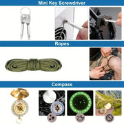 Professional Outdoor Emergency Survival Kit Camping Gear Hiking Multi-Function Equipment Car First Aid Kit Wilderness Adventure HASHTAG