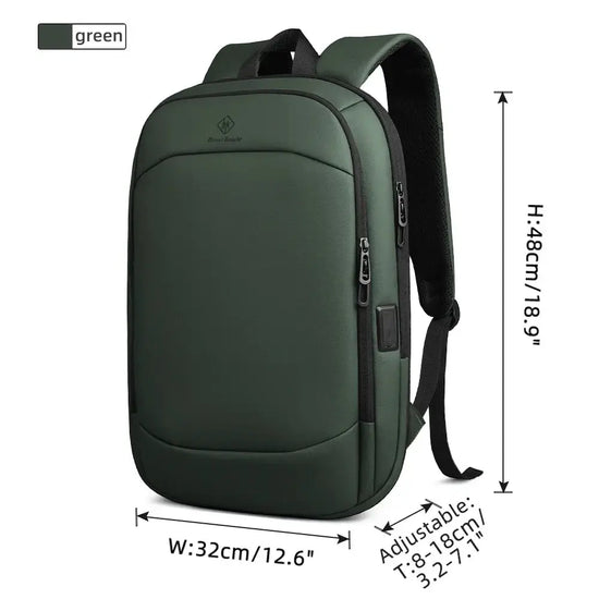 NNEOBA Expandable 17.3 Laptop Backpack Green-1