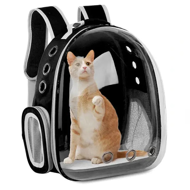 Borsa da trasporto per gatti per animali domestici Zaini spaziali per animali domestici Zaino trasparente portatile traspirante Borse per capsule spaziale per trasporto di cuccioli di cane - My Hashtag Shop