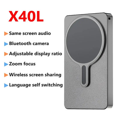 Schermo per selfie magnetico wireless per telefono per smartphone Vlog Registrazione video in streaming live Telecamera posteriore per telefono Monitor selfie - My Hashtag Shop