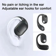 Auricolari singoli wireless con ganci per le orecchie Auricolari Bt 5.3 Cuffie sportive Auricolari avvolgenti per allenamento da corsa sopra l'orecchio HASHTAG