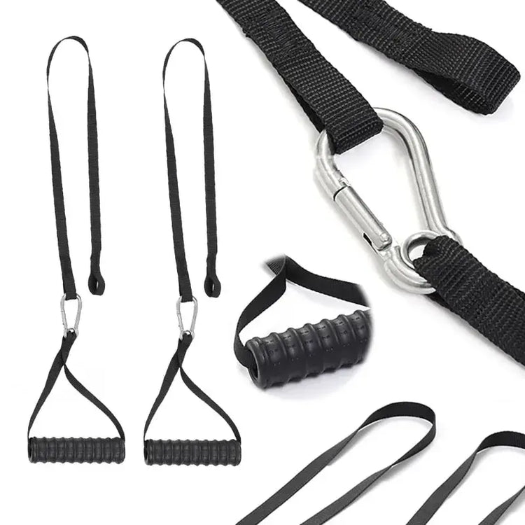 Tricep Biceps Back Blaster Corda Lat Pull Down Attacco Allenamento Palestra Peso Petto Allenamento muscolare Cinghie di estensione Nylon premium - My Hashtag Shop