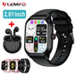 LEMFO LT10 Smart Watch 2024 Android Gift Bluetooth Call Smartwatch Pear Poppy