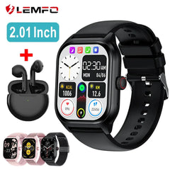 LEMFO LT10 Smart Watch 2024 Android Gift Bluetooth Call Smartwatch Pear Poppy