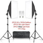 SH Kit di illuminazione Fotografia 50x70CM Softbox Sistema di illuminazione professionale con lampadine fotografiche E27 Attrezzatura per studio fotografico - My Hashtag Shop