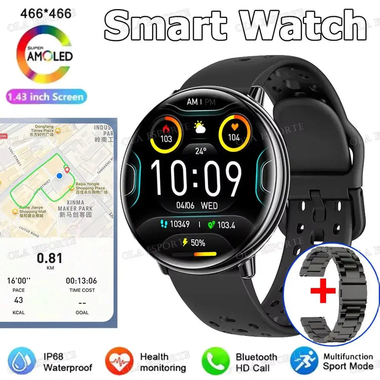 Per Amazfit Active 2 GPS Astuto Della Vigilanza Delle Donne Degli Uomini Ai GPT Amoled Impermeabile Sport SmartWatch Bussola NFC BT Chiamata Orologi per - My Hashtag Shop