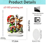 Christmas gifts Series Home Desktop Decoration 2D Acrylic Craft Ornament HASHTAG