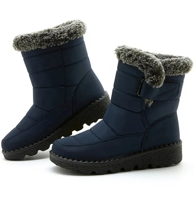 Woman Winter Boots Ankle Low Heels Botas Mujer Waterproof Snow Boots Liebe - Making Life Easier