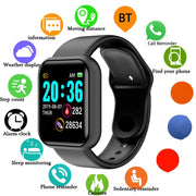 Smartwatch Uomo Donna Orologi da polso Smart Watch Messaggio Fitness Monitor Bracciale Regalo di compleanno Orologio elettronico per Android IOS HASHTAG