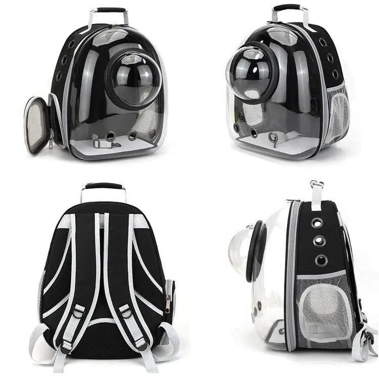 Borsa da trasporto per gatti per animali domestici Zaini spaziali per animali domestici Zaino trasparente portatile traspirante Borse per capsule spaziale per trasporto di cuccioli di cane - My Hashtag Shop
