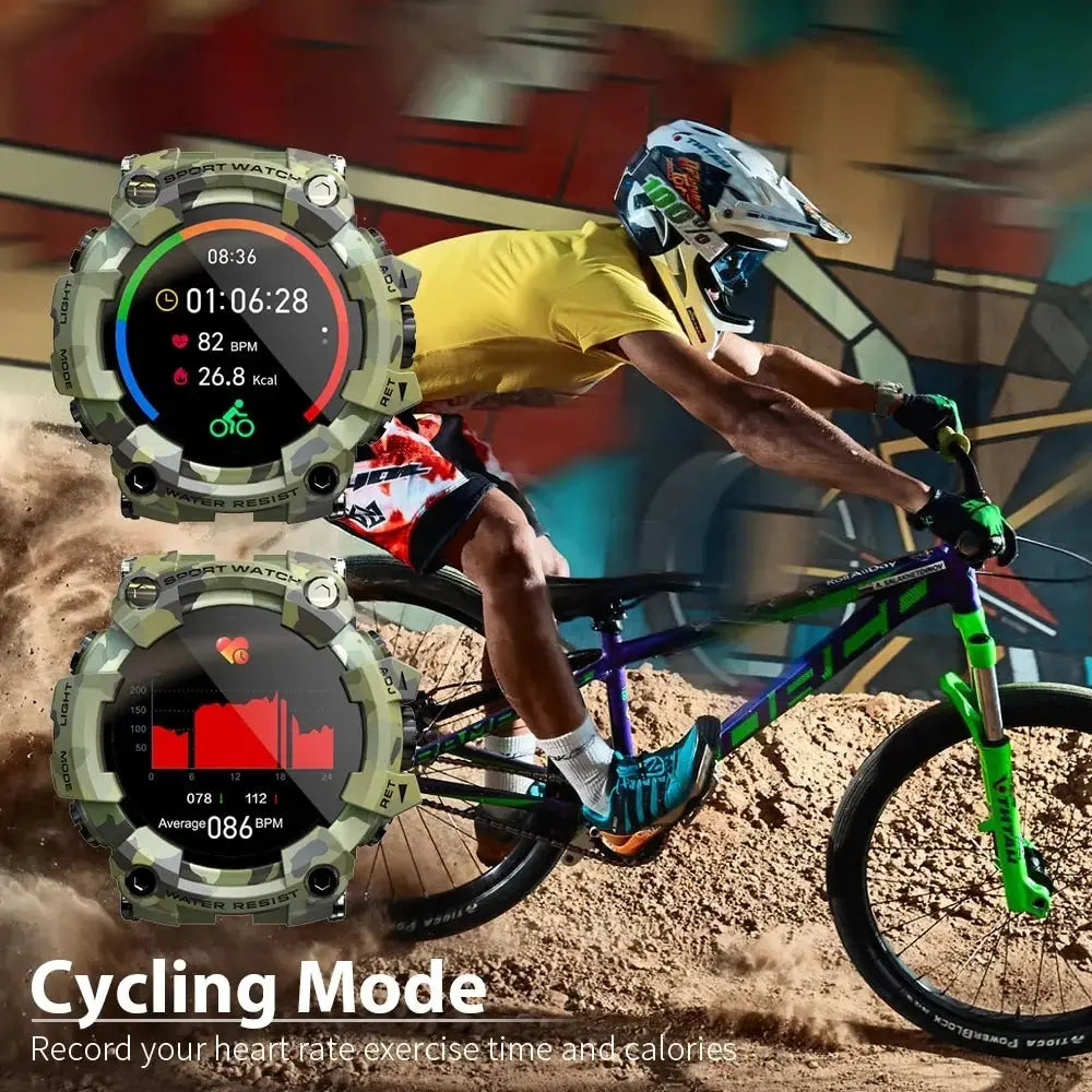 Smart watch uomo Cardiofrequenzimetro Pressione sanguigna Smart Watch Adatto impermeabile per Android IOS - My Hashtag Shop