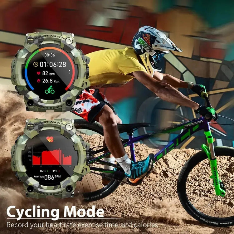 Smart watch uomo Cardiofrequenzimetro Pressione sanguigna Smart Watch Adatto impermeabile per Android IOS - My Hashtag Shop