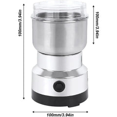 Electric Grinder Four-edged Blade Kitchen Cereals Nuts Beans Spices Grains Grinder Machine Multifunctional Household Coffee Grinder HASHTAG