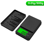 Bilancia tascabile di precisione 1000 g x 0,1 g - Bilancia digitale per grammi, alimenti, gioielli, once/grani con LCD retroilluminato - Mini bilancia da viaggio HASHTAG