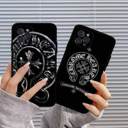 Custodia per telefono classica di lusso C-ChromeS H-Heart Custodia per telefono per Iphone 17 Air 16 15 14 13 12 11 Pro Max 16 15 14 Plus Custodia morbida in TPU HASHTAG