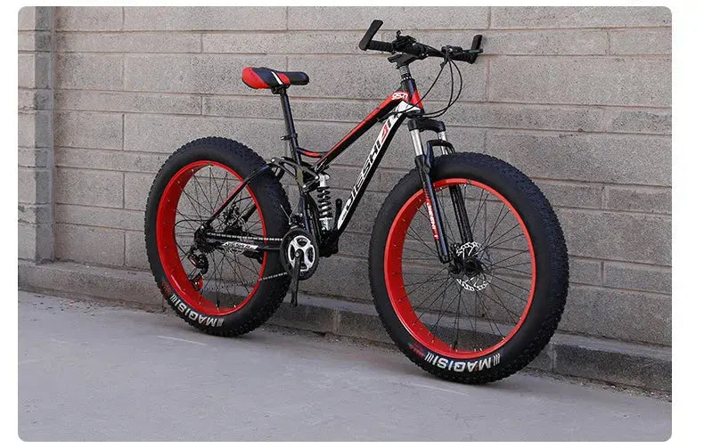 Mountain bike per adulti fuoristrada Beach4.0Pneumatico grande Doppia assorbimento degli urti Bicicletta a velocità variabile per studenti e studentesse - My Hashtag Shop