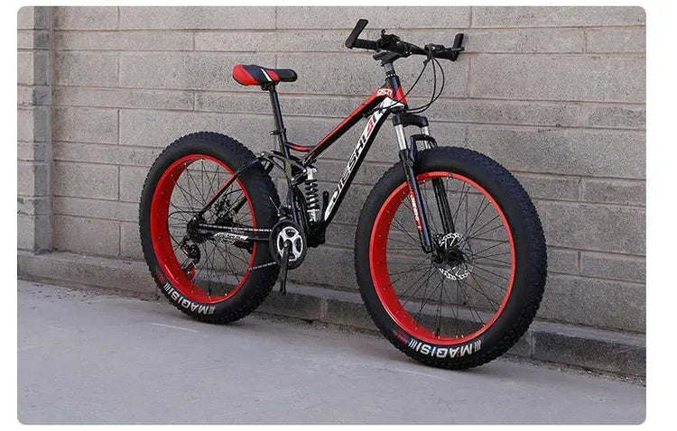 Mountain bike per adulti fuoristrada Beach4.0Pneumatico grande Doppia assorbimento degli urti Bicicletta a velocità variabile per studenti e studentesse - My Hashtag Shop