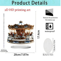 Christmas gifts Series Home Desktop Decoration 2D Acrylic Craft Ornament HASHTAG