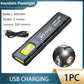 Potente mini torcia portachiavi LED COB USB C ricaricabile lampada da lavoro sospesa portachiavi impermeabile lampada da tasca da campeggio - My Hashtag Shop