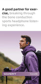SOUNDIVY RS1 Auricolari a conduzione ossea Bluetooth Wireless Memoria da 32 GB IPX8 Auricolari sportivi per nuoto e corsa impermeabili - My Hashtag Shop