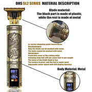 T9 Tagliacapelli Riparazione Barba Rasatura Corpo Tagliacapelli Clippers Macchina elettrica Uomo Macchina per taglio di capelli 0mm Barbiere Rasoio HASHTAG