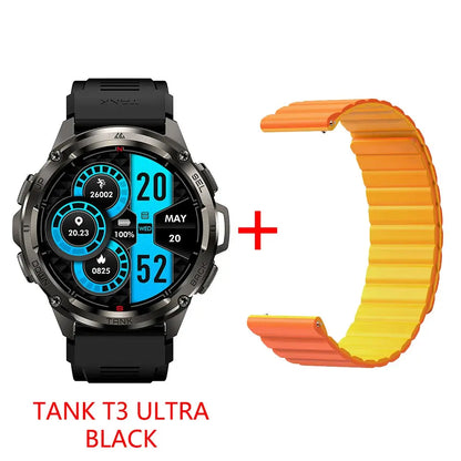 KOSPET TANK T3 Ultra GPS Smart Watch per uomo Smartwatch donna 470mAh batteria digitale Fitness AMOLED AOD orologi Bluetooth