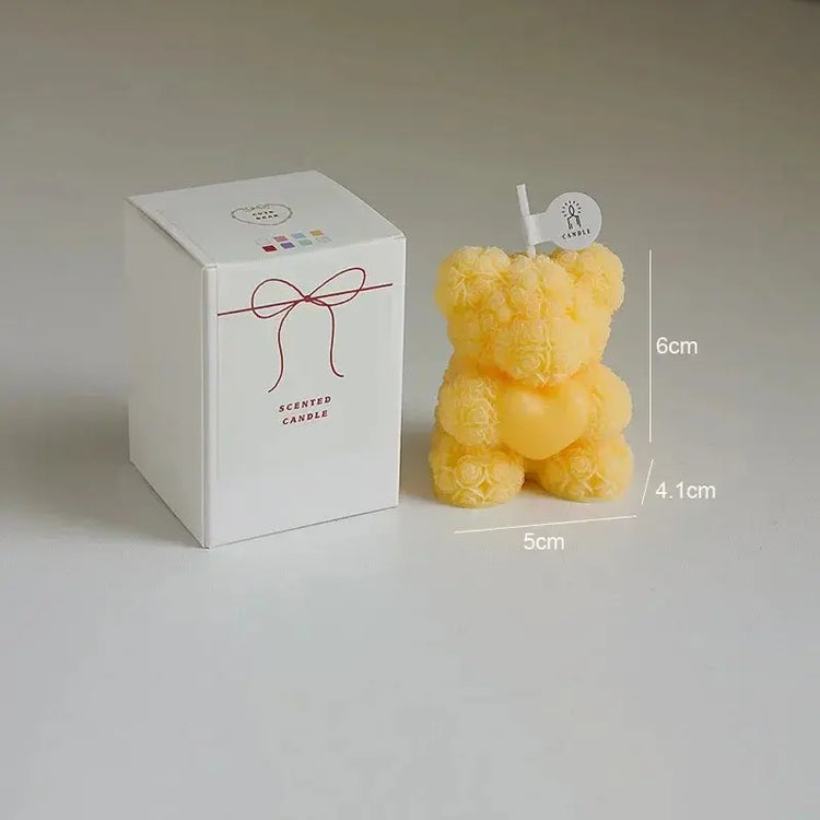 Bear Candle Romantic Cute Soy Wax Aromatherapy Small Scented Liebe - Making Life Easier