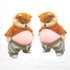 Divertente adesivo per pancia di cane 3D Shiba Inu Giocattolo da spremere Cucciolo carino in un vestito arancione Giocattolo agitarsi Autoadesivo in silicone per regali per bambini - My Hashtag Shop