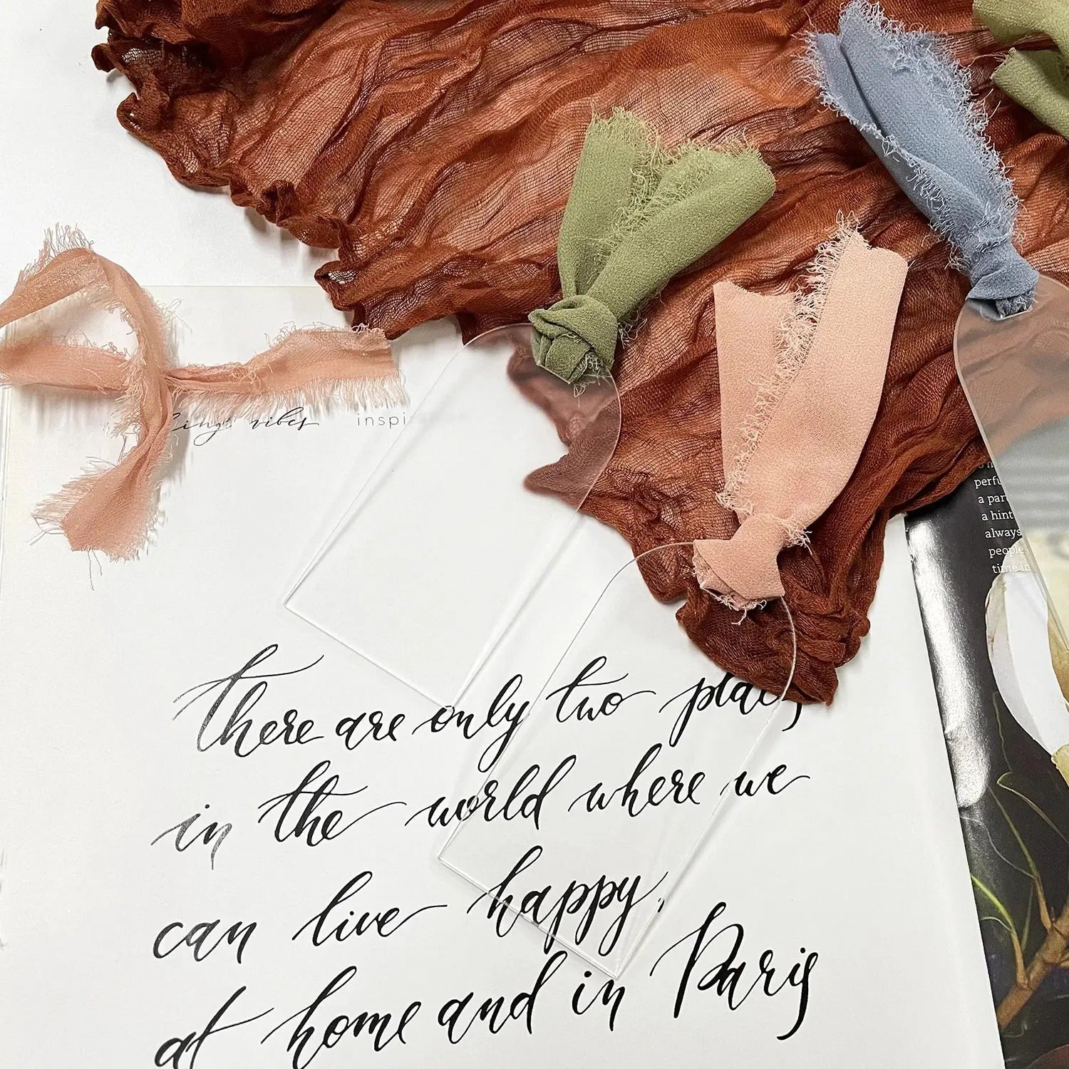 Acrylic Wedding Place Card Frosted Acrylic Name Tag Arch 10/20/50Pcs - HASHTAG