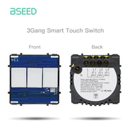 BSEED Wifi Smart termostati caldaia elettrica riscaldamento a pavimento dell'acqua Controller centrale interruttore presa pannello in vetro parte accessorio fai da te HASHTAG