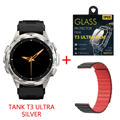 KOSPET TANK T3 Ultra GPS Smart Watch per uomo Smartwatch donna 470mAh batteria digitale Fitness AMOLED AOD orologi Bluetooth