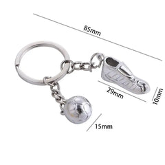 soccer keychain Accessories Small Pendant Sports Hanging Keychain Metal Chain Soccer Shoes Keychain Football Keychain HASHTAG