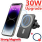 Caricatore wireless per auto magnetico da 30 W per iPhone 15 14 13 12 Pro Max Mini Macsafe Supporto per telefono per auto Supporto per supporto Stazione di ricarica rapida - My Hashtag Shop