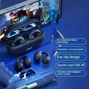 Nuovo originale T75 Conduzione ossea Wireless Bluetooth 5.3 Cuffie Auricolari sportivi Qualità audio HiFi Cuffie TWS impermeabili HASHTAG