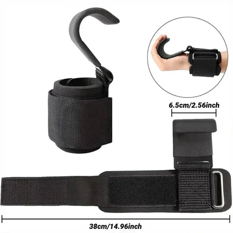2 pezzi antiscivolo gancio per sollevamento pesi coppia di cinghie sollevamento pesi stacco mento pull up e esercizio fitness gancio allenamento - My Hashtag Shop