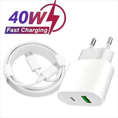 Caricabatterie rapido PD da 35 W per iPhone 13 Pro 14 Plus 11 12 mini XS Max XR X iPad Air Cavo di ricarica rapido Adattatore di alimentazione USB-C HASHTAG