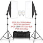 SH Kit di illuminazione Fotografia 50x70CM Softbox Sistema di illuminazione professionale con lampadine fotografiche E27 Attrezzatura per studio fotografico - My Hashtag Shop