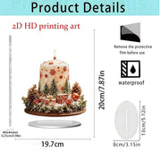 Christmas gifts Series Home Desktop Decoration 2D Acrylic Craft Ornament HASHTAG
