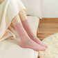 Women Cotton Loose Socks 10Pairs Retro Knitting Solid Color Long Black Liebe - Making Life Easier